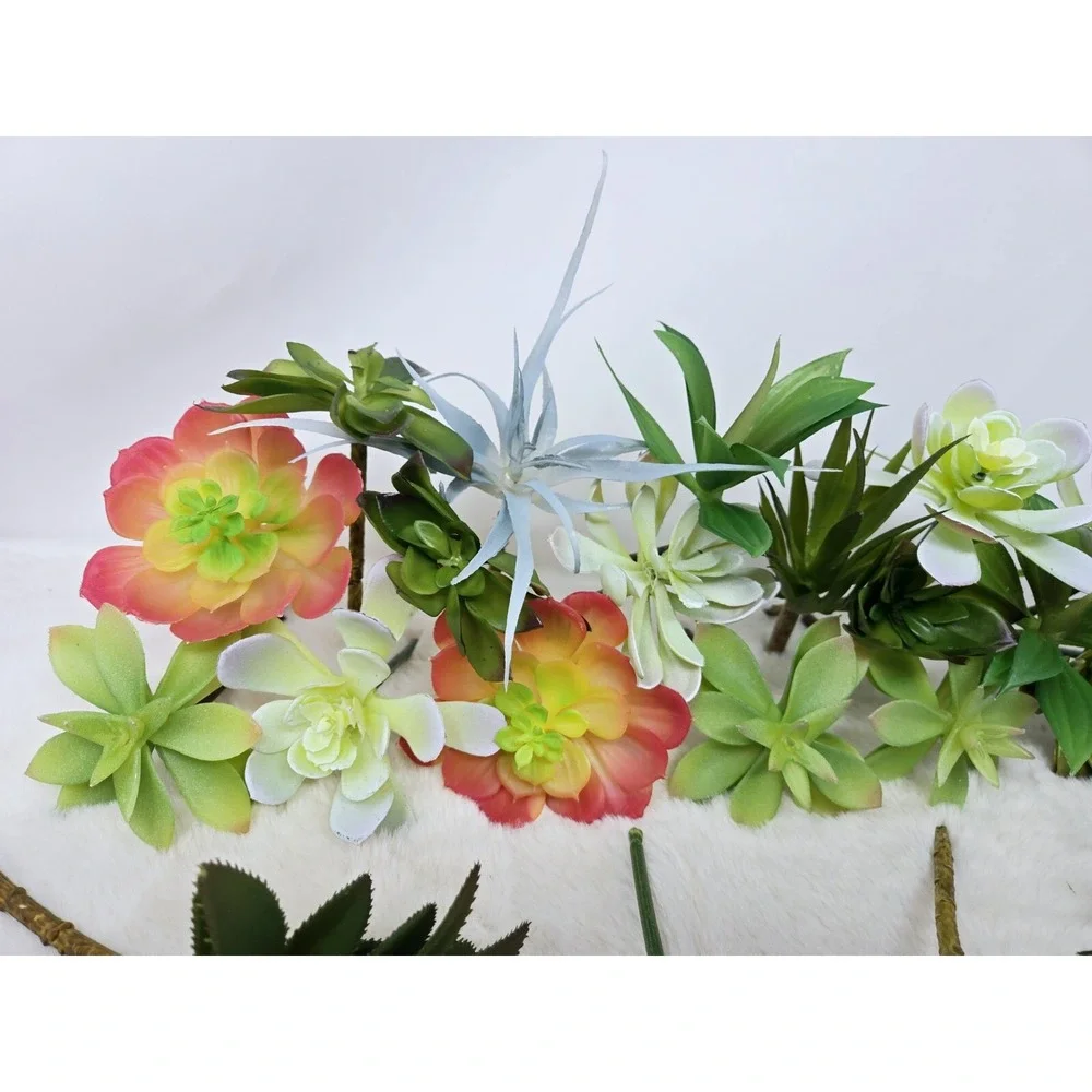 Succulents LOT Artificial Flowers-Brand New- Aquarium-Decor Fish‎ Tank